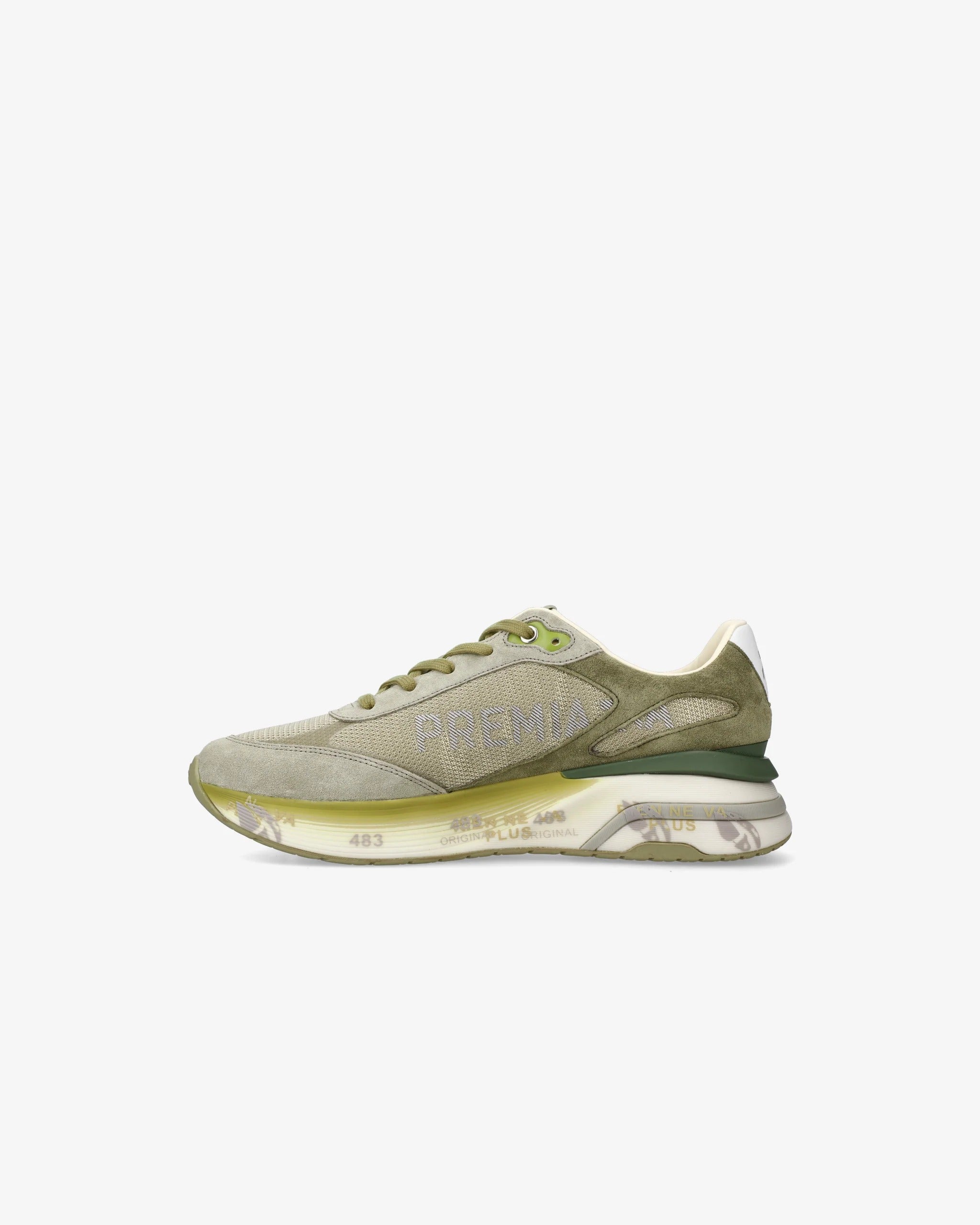 PREMIATA Sneaker Uomo Moerun 7303-Verde Oliva Grigio