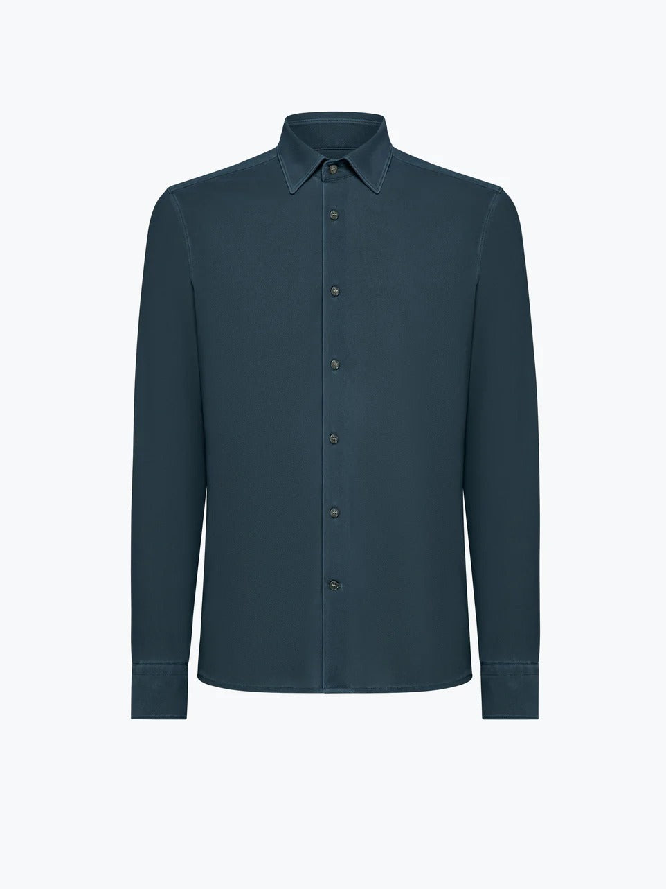 RRD Camicia Uomo Techno Wash Piquè Shirt-Blue Black