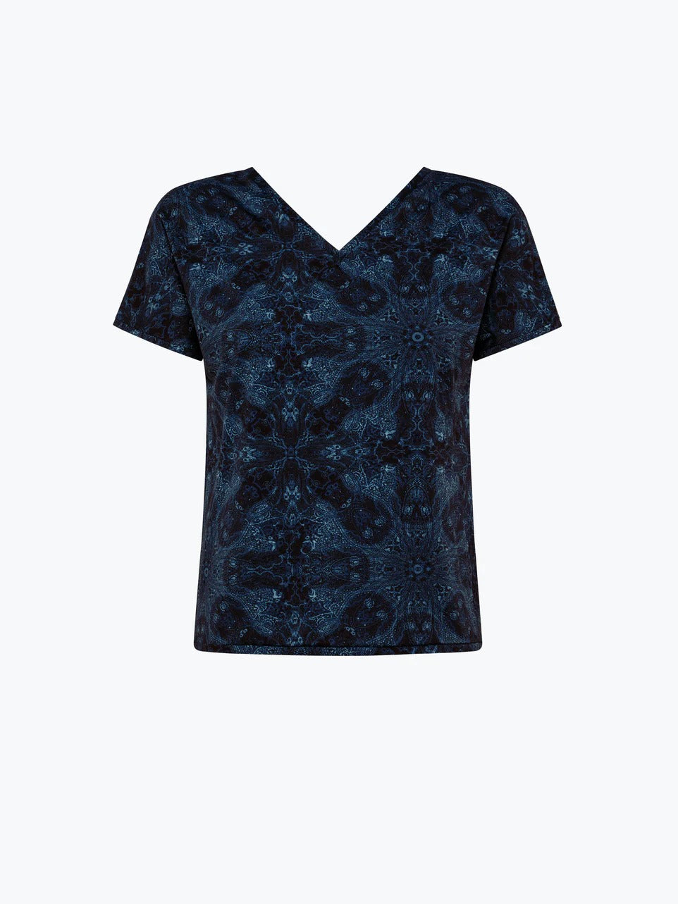 RRD T-Shirt Donna Rama v-neck-Blue Black