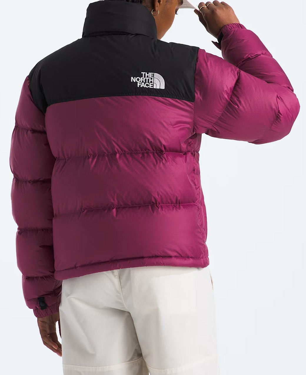 THE NORTH FACE Giubbino Donna 1996 RETRO NUPTSE-Cyber Berry Tnf Black