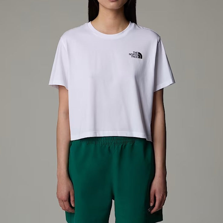 THE NORTH FACE T-Shirt Donna Simple Dome Cropped-Tnf White