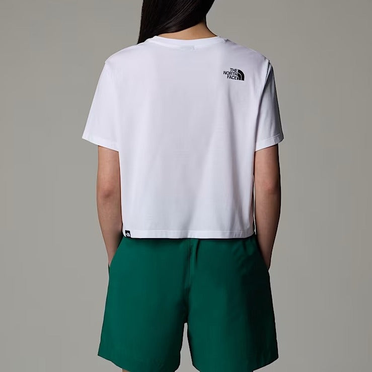 THE NORTH FACE T-Shirt Donna Simple Dome Cropped-Tnf White