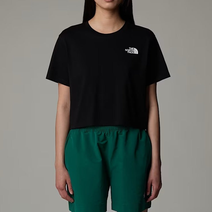 THE NORTH FACE T-Shirt Donna Simple Dome Cropped-Tnf Black