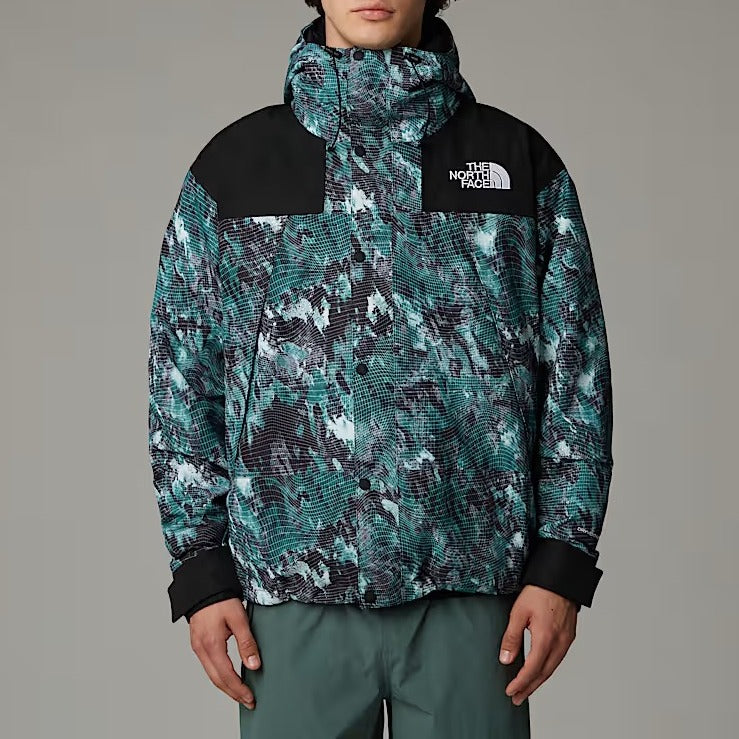 THE NORTH FACE Giubbino Uomo MONO MOUNTAIN-Deep Nori Trail Grid Print