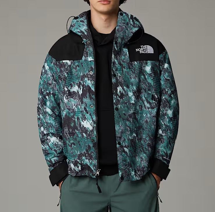 THE NORTH FACE Giubbino Uomo MONO MOUNTAIN-Deep Nori Trail Grid Print