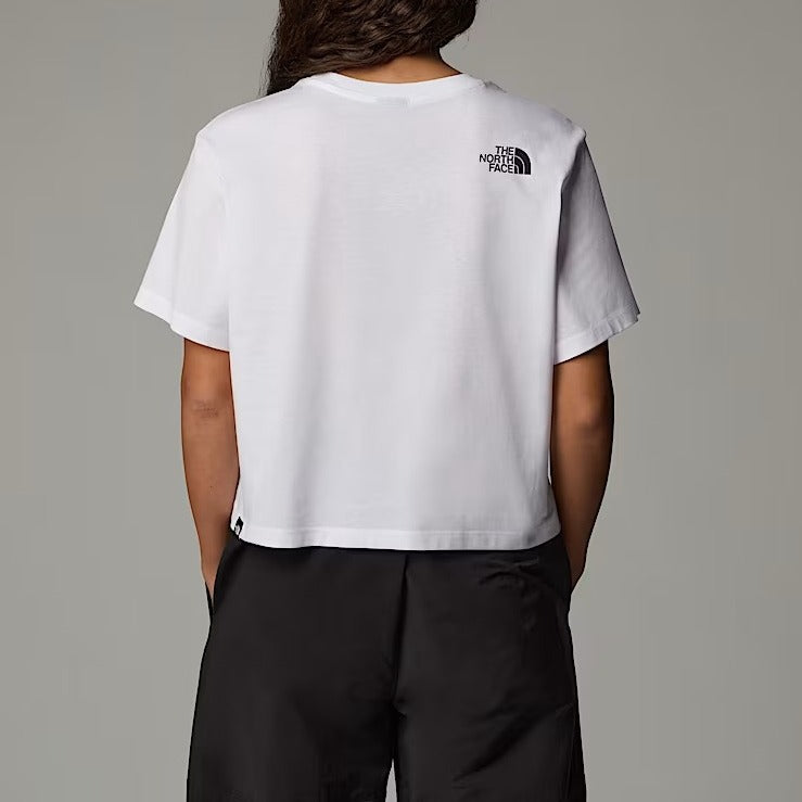 THE NORTH FACE T-shirt Donna Easy CROPPED-Tnf White