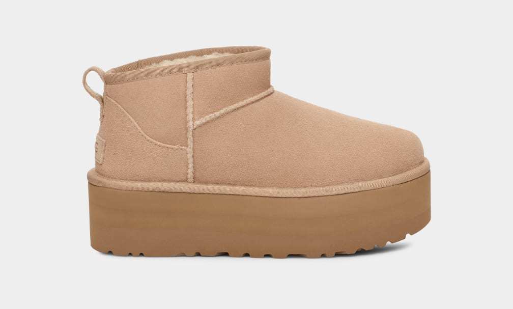 UGG Scarponcino Donna CLASSIC ULTRA MINI PLATFORM 1135092-Sand