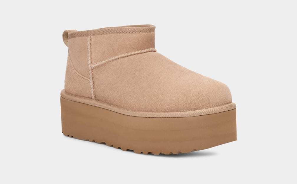 UGG Scarponcino Donna CLASSIC ULTRA MINI PLATFORM 1135092-Sand