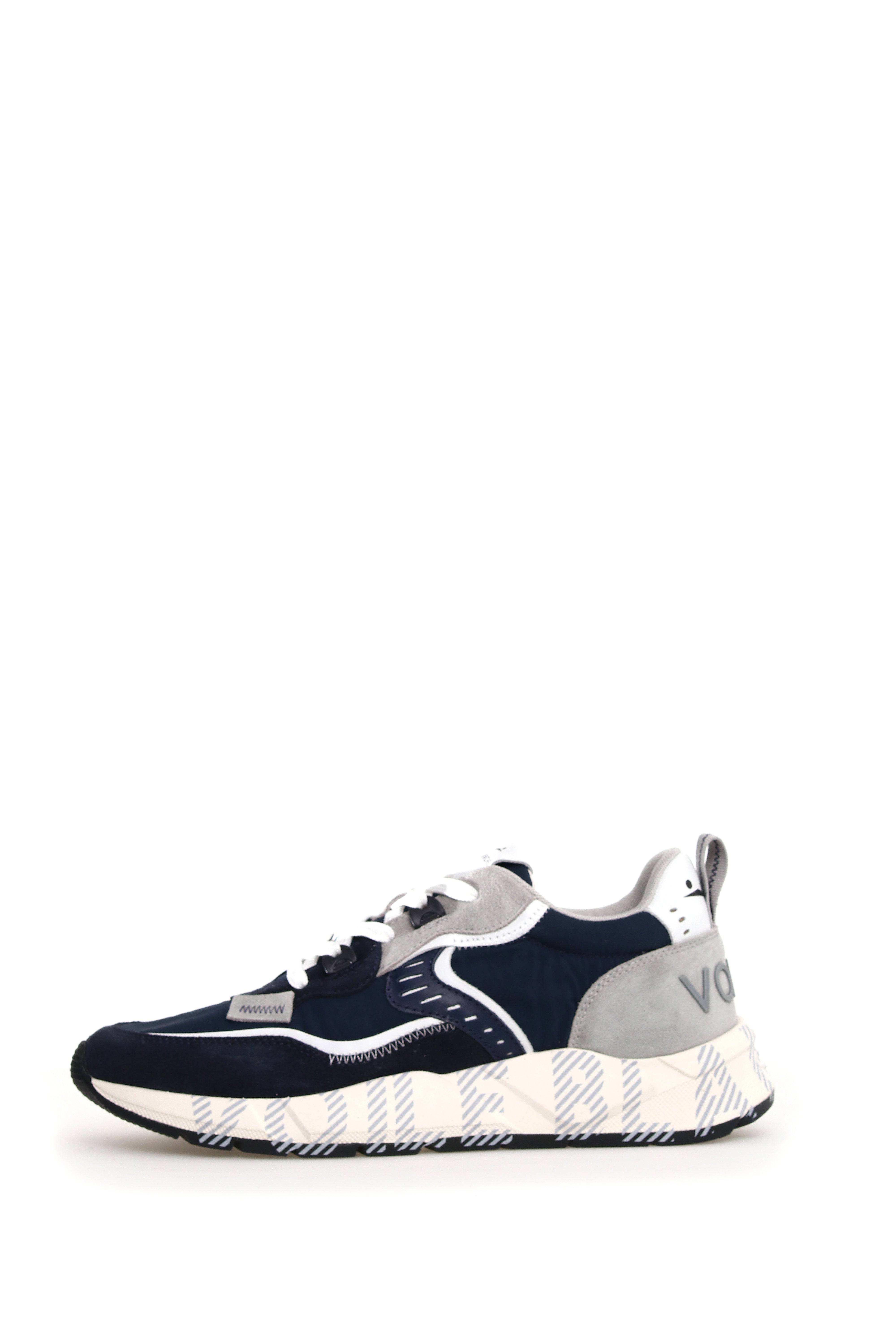 VOILE BLANCHE Sneaker Uomo Club01-Navy Grigio