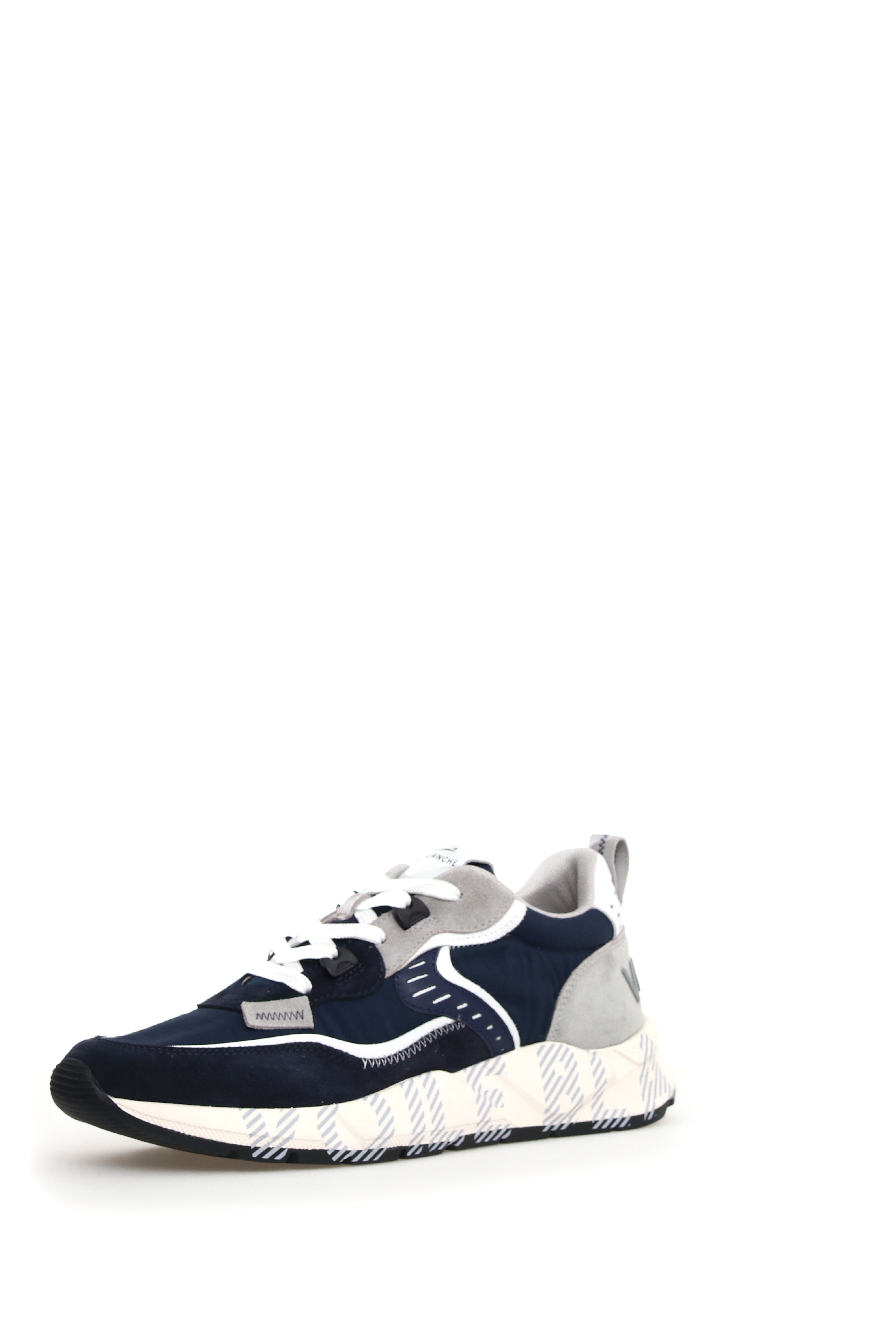 VOILE BLANCHE Sneaker Uomo Club01-Navy Grigio