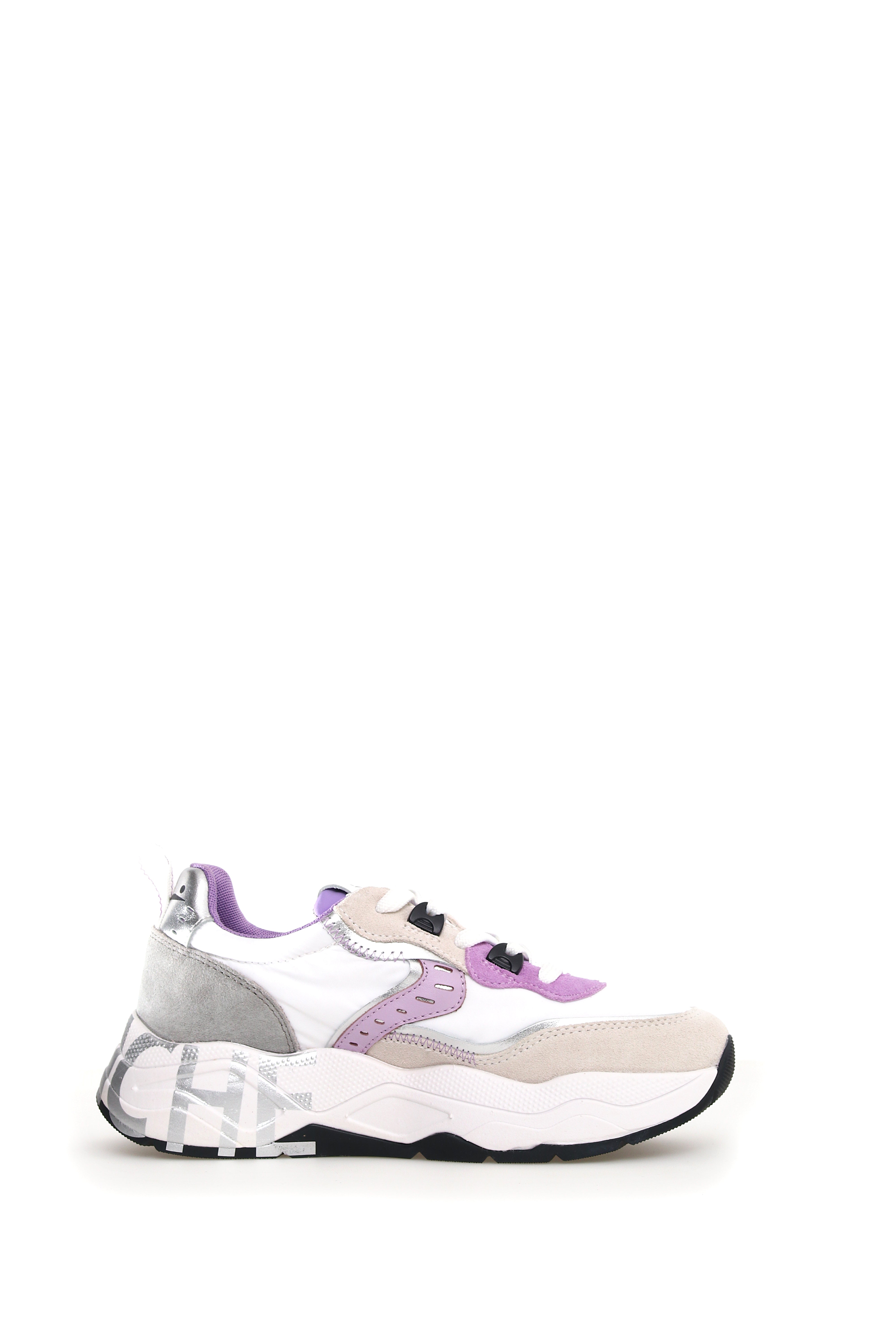 VOILE BLANCHE Sneaker Donna Club105-Bianco Lilla