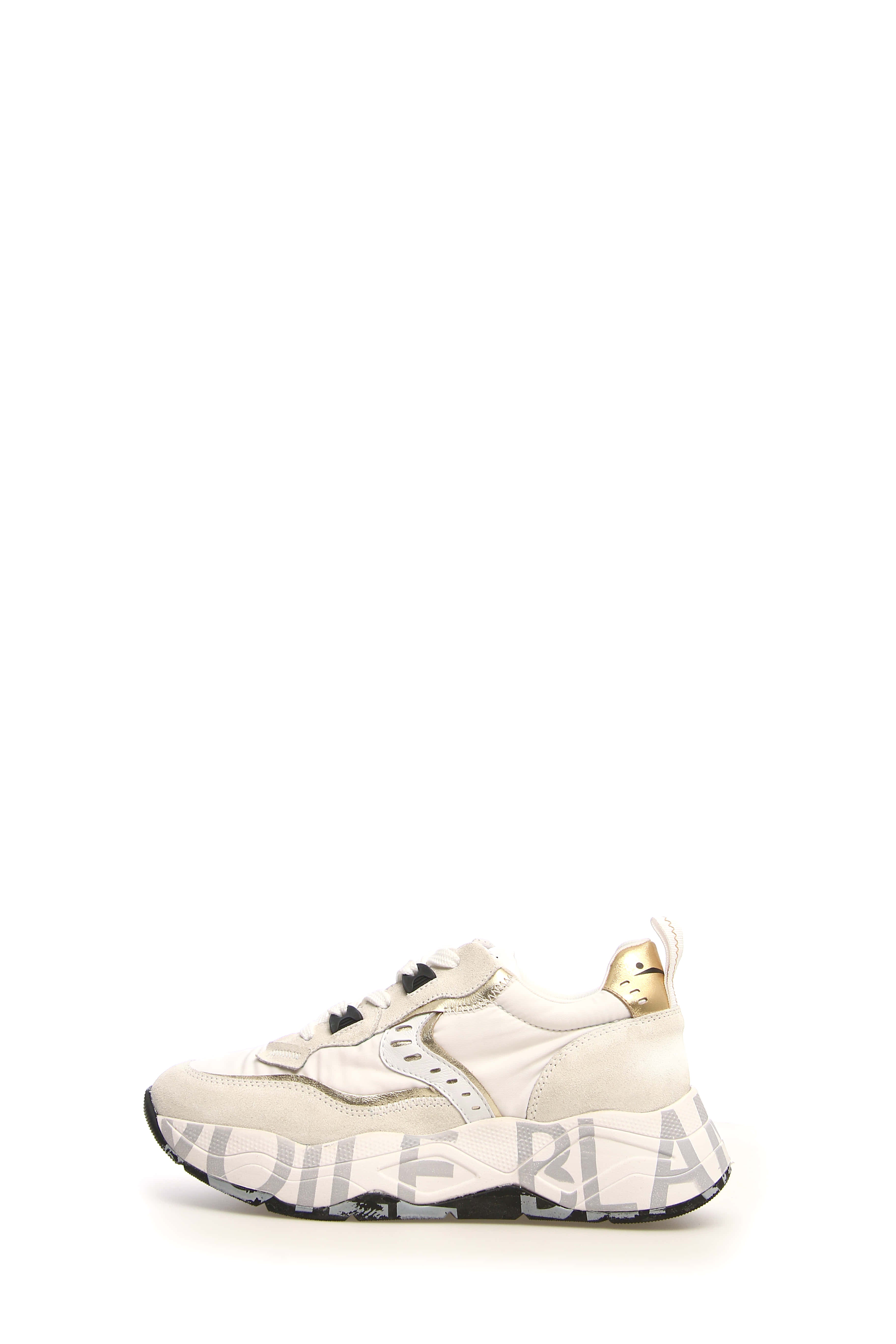 VOILE BLANCHE Sneaker Donna Club105-Bianco Platino