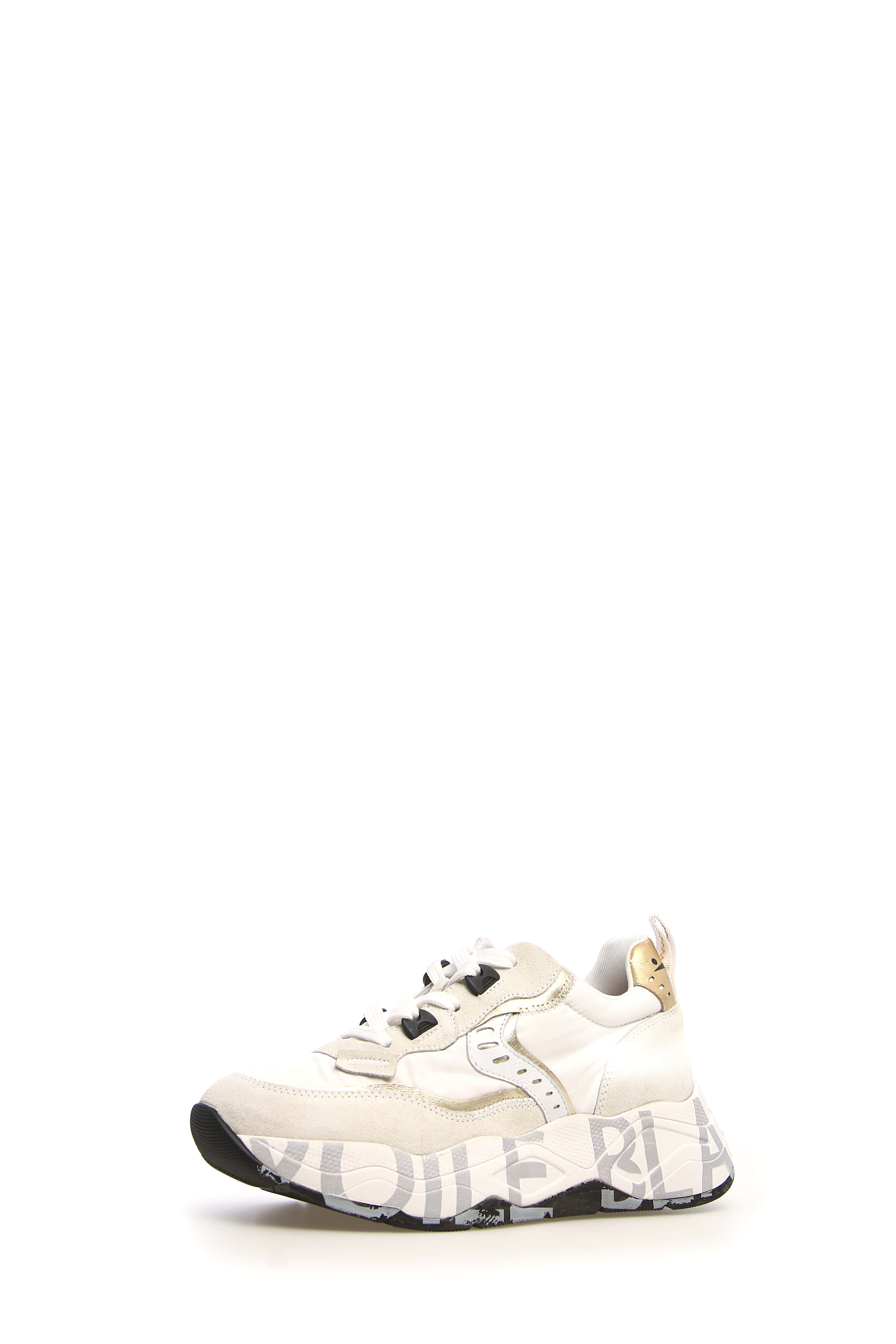 VOILE BLANCHE Sneaker Donna Club105-Bianco Platino