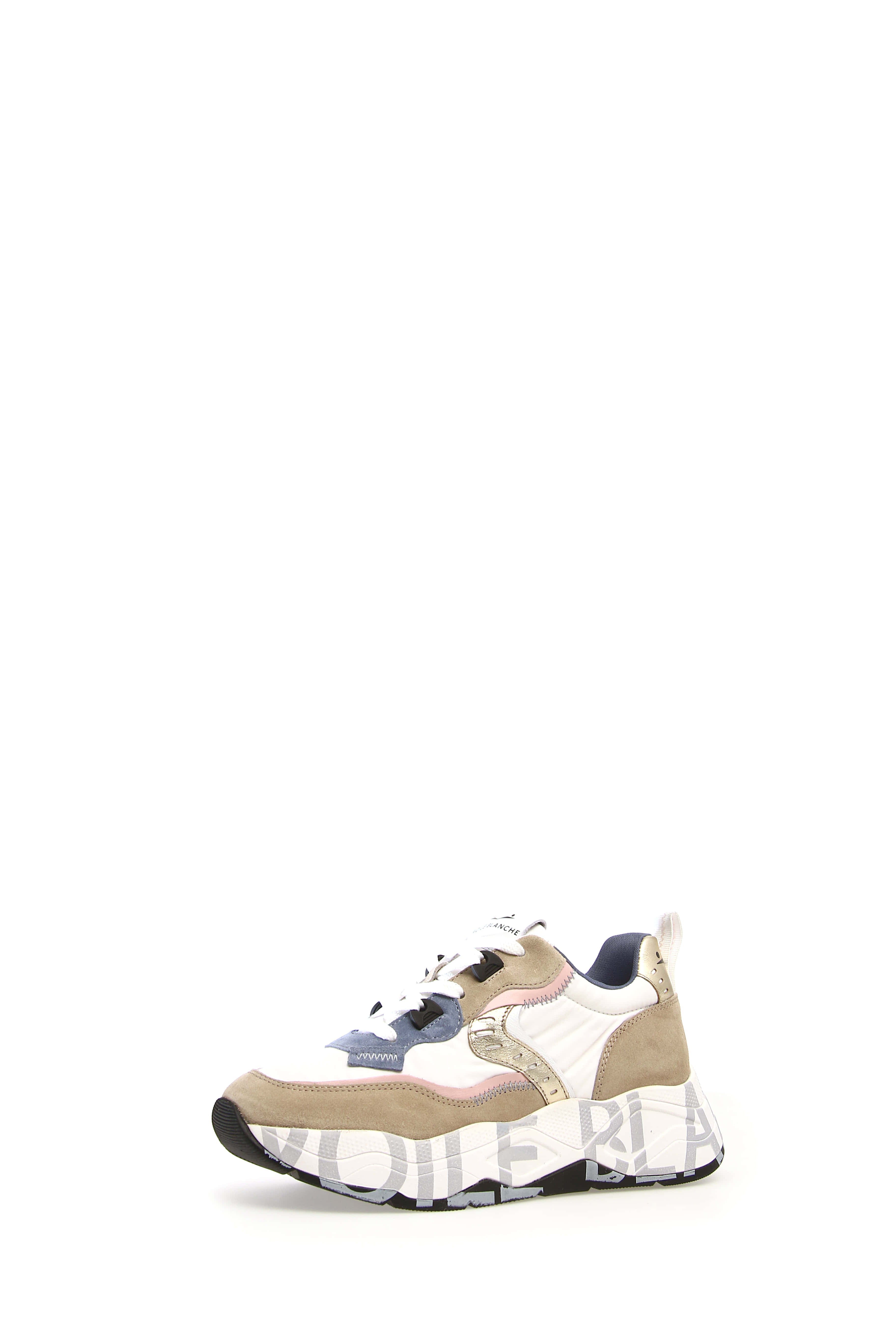 VOILE BLANCHE Sneaker Donna Club105-Bianco Sabbia