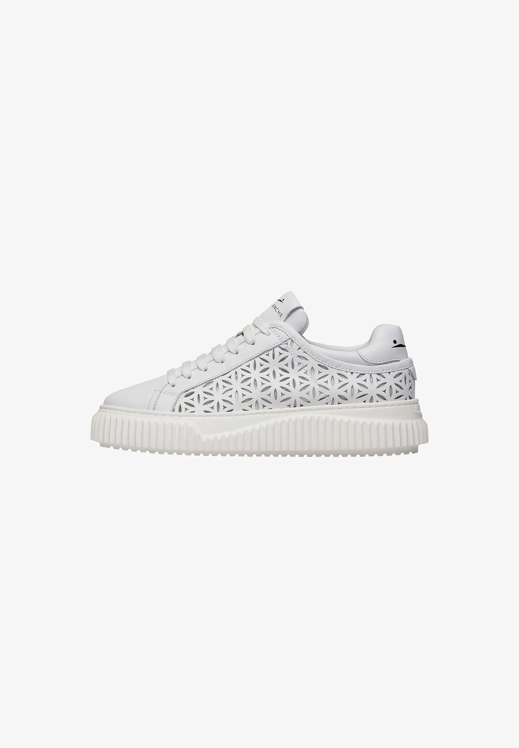 VOILE BLANCHE Sneaker Donna Herika Perforated-Bianco