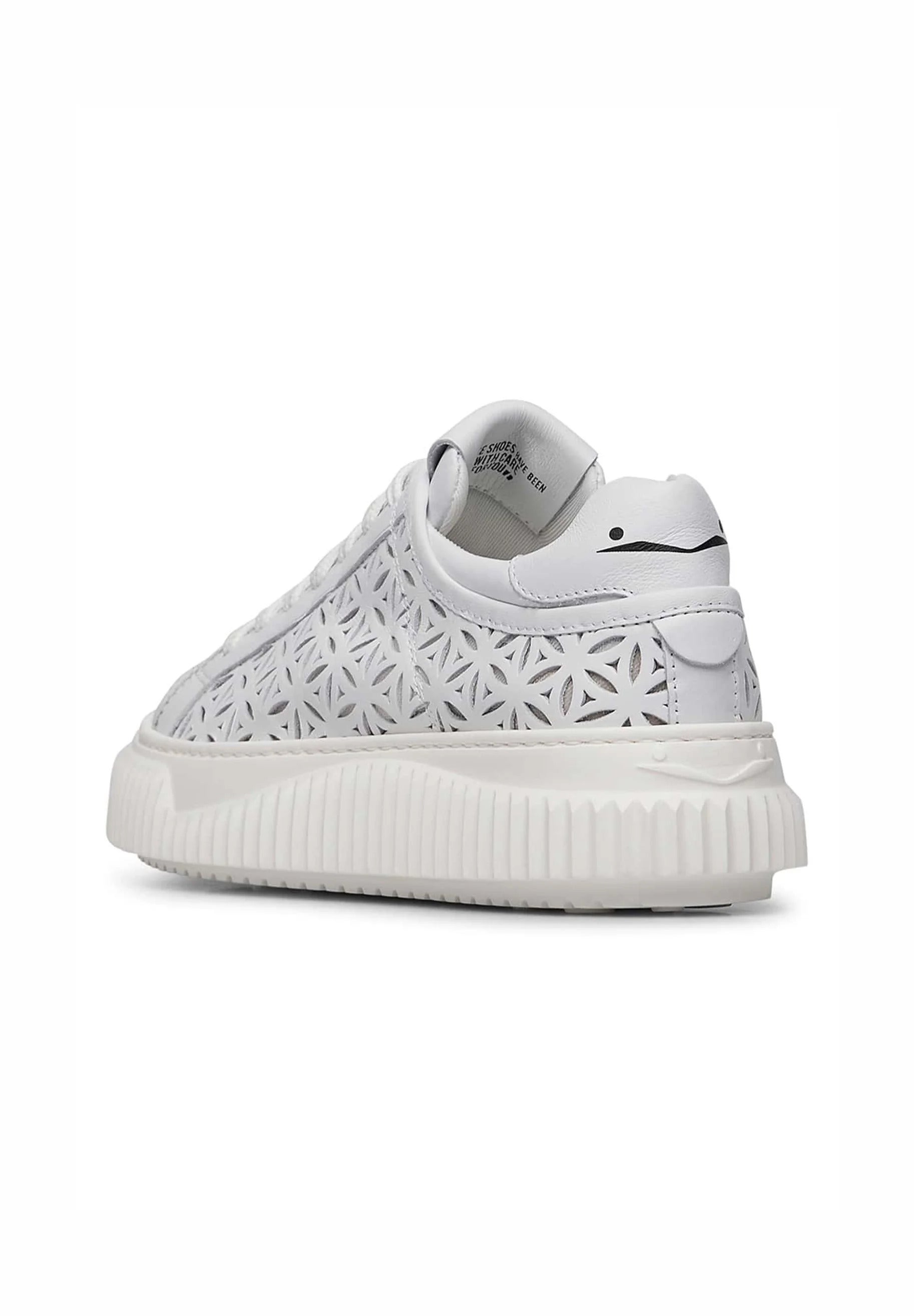 VOILE BLANCHE Sneaker Donna Herika Perforated-Bianco