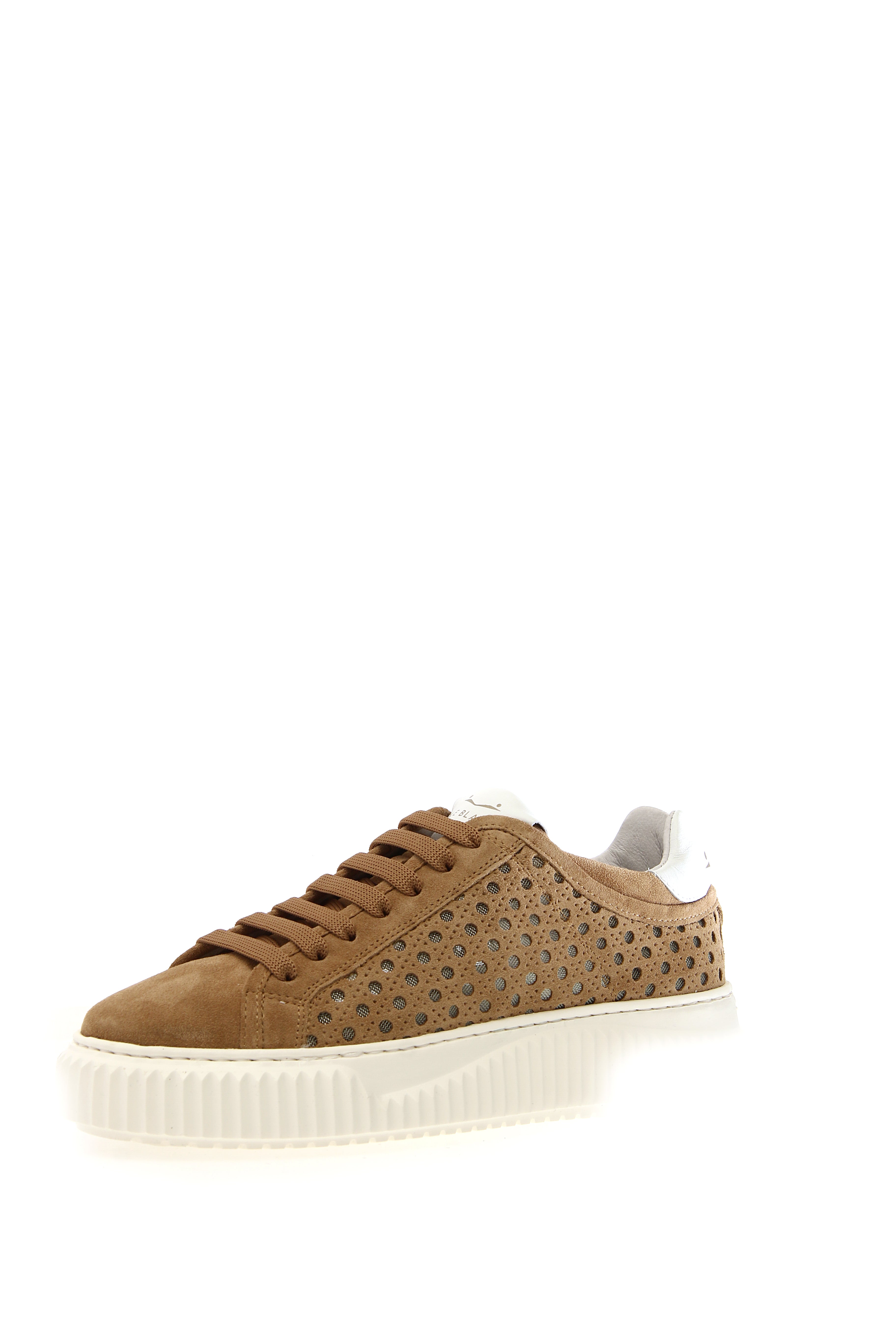 VOILE BLANCHE Sneaker Donna Herika Perforated-Caramello