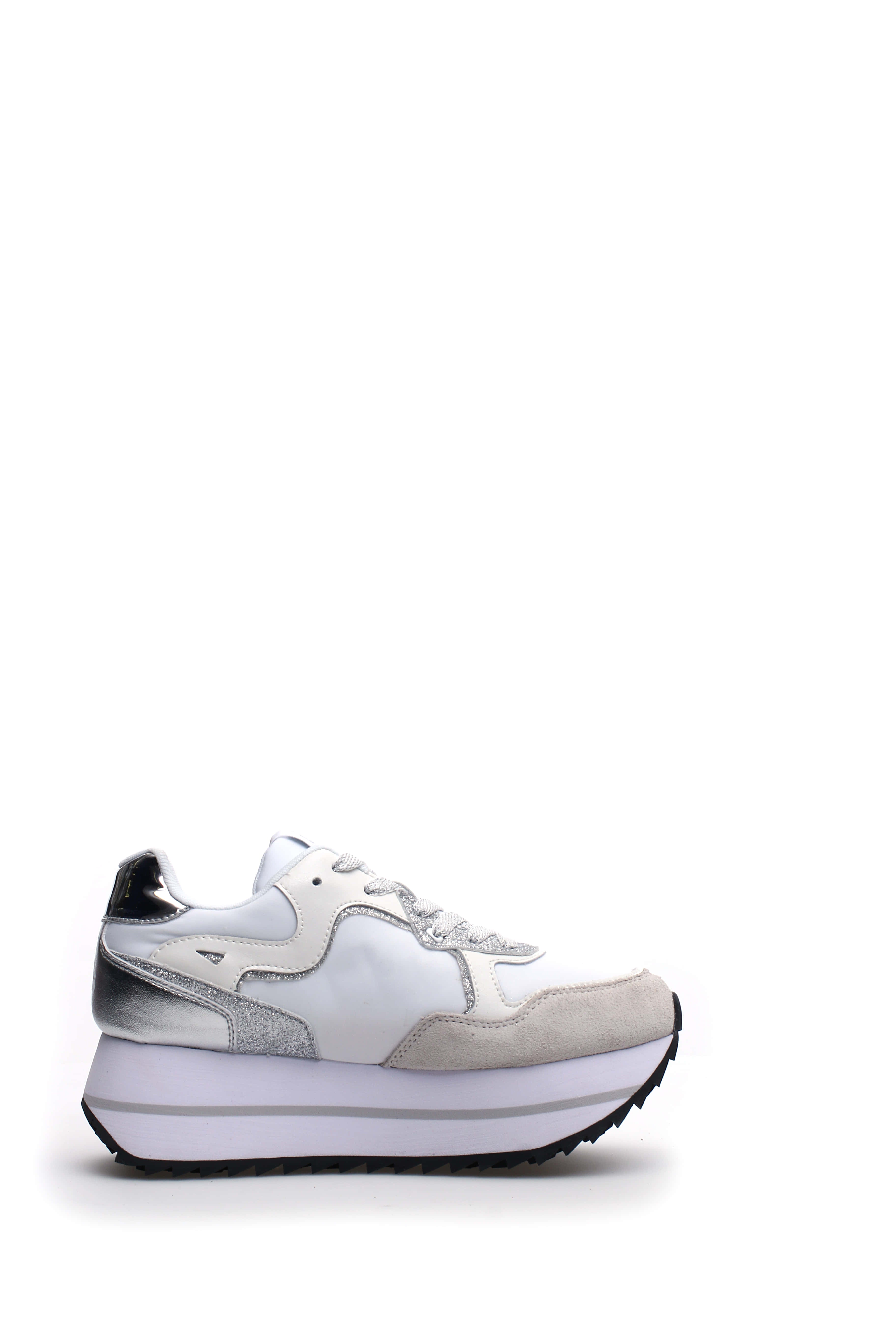 W6YZ Sneaker Donna Deva W-Bianco Argento