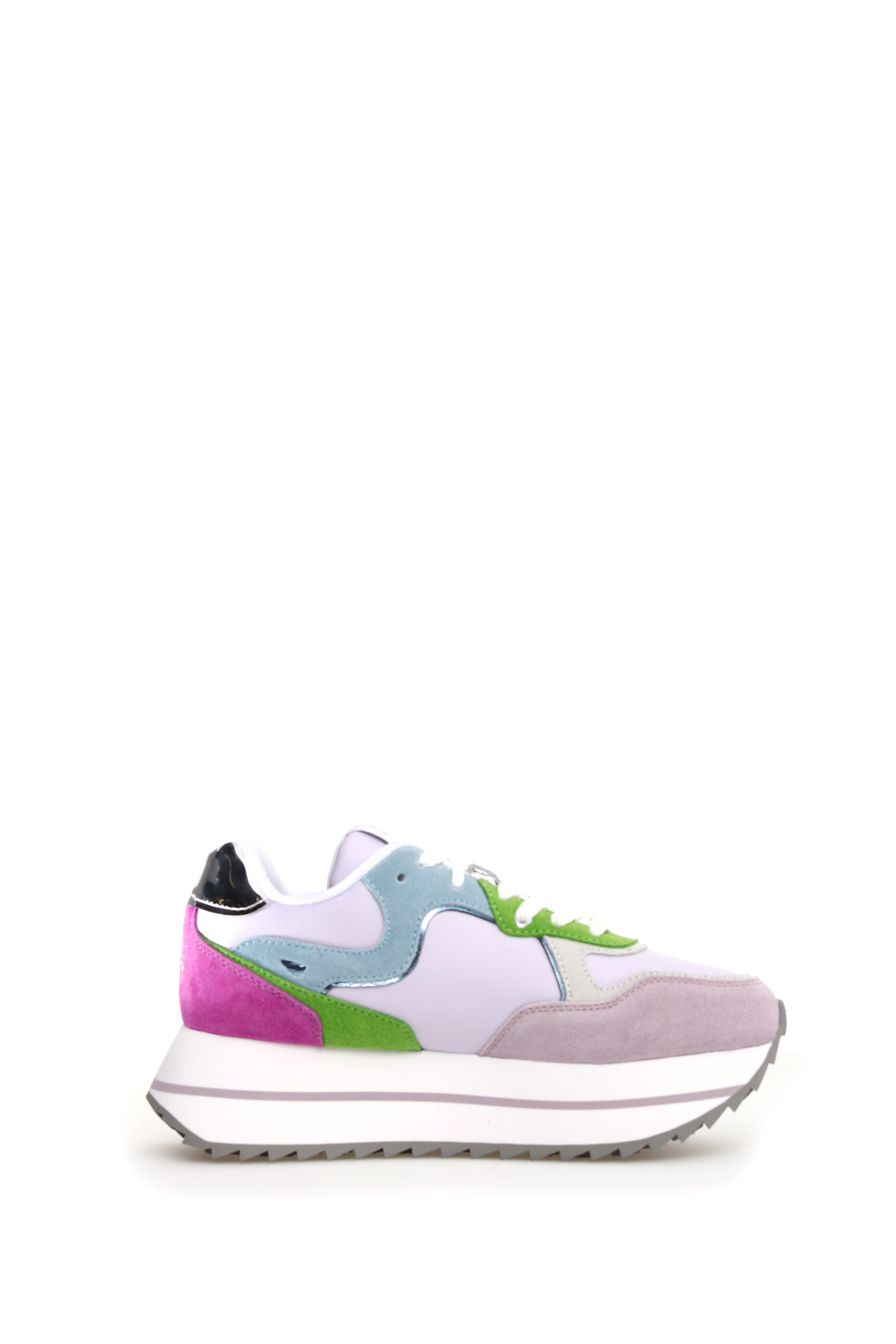 W6YZ Sneaker Donna Deva W-Lilla Azzurro Verde