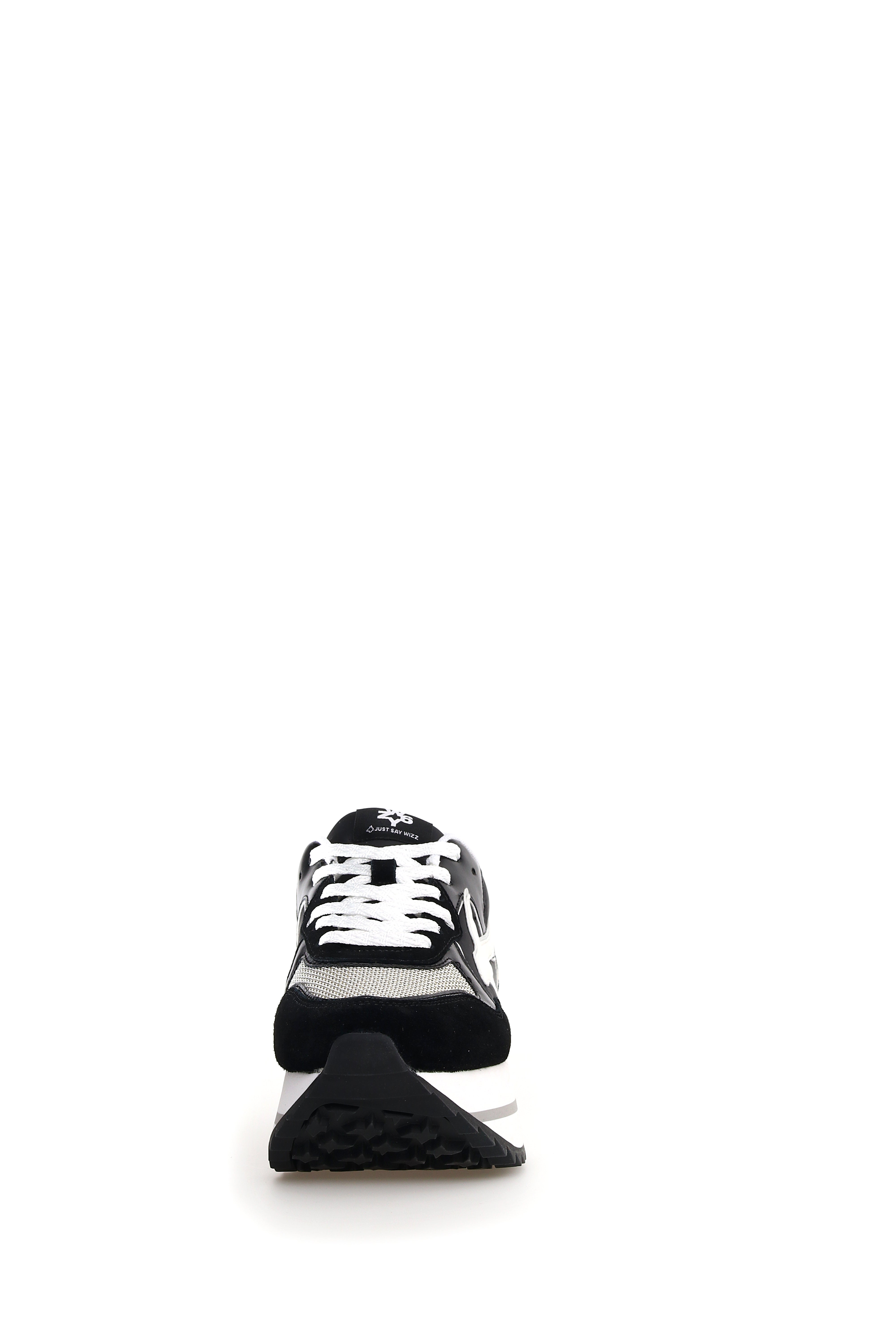 W6YZ Sneaker Donna Deva W-Nero Bianco Argento