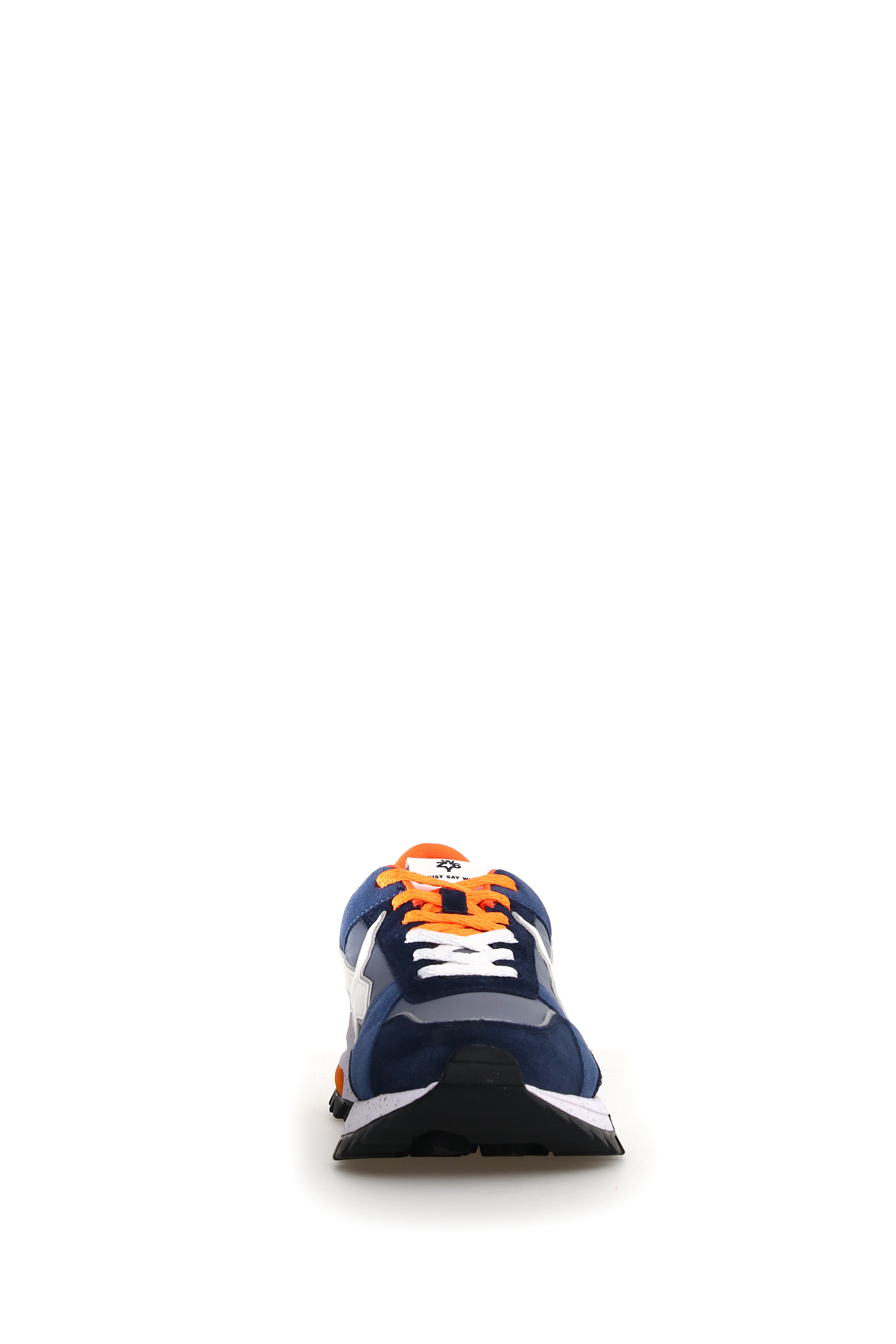 W6YZ Sneaker Uomo Breeze 3-M-Navy Bianco Arancione