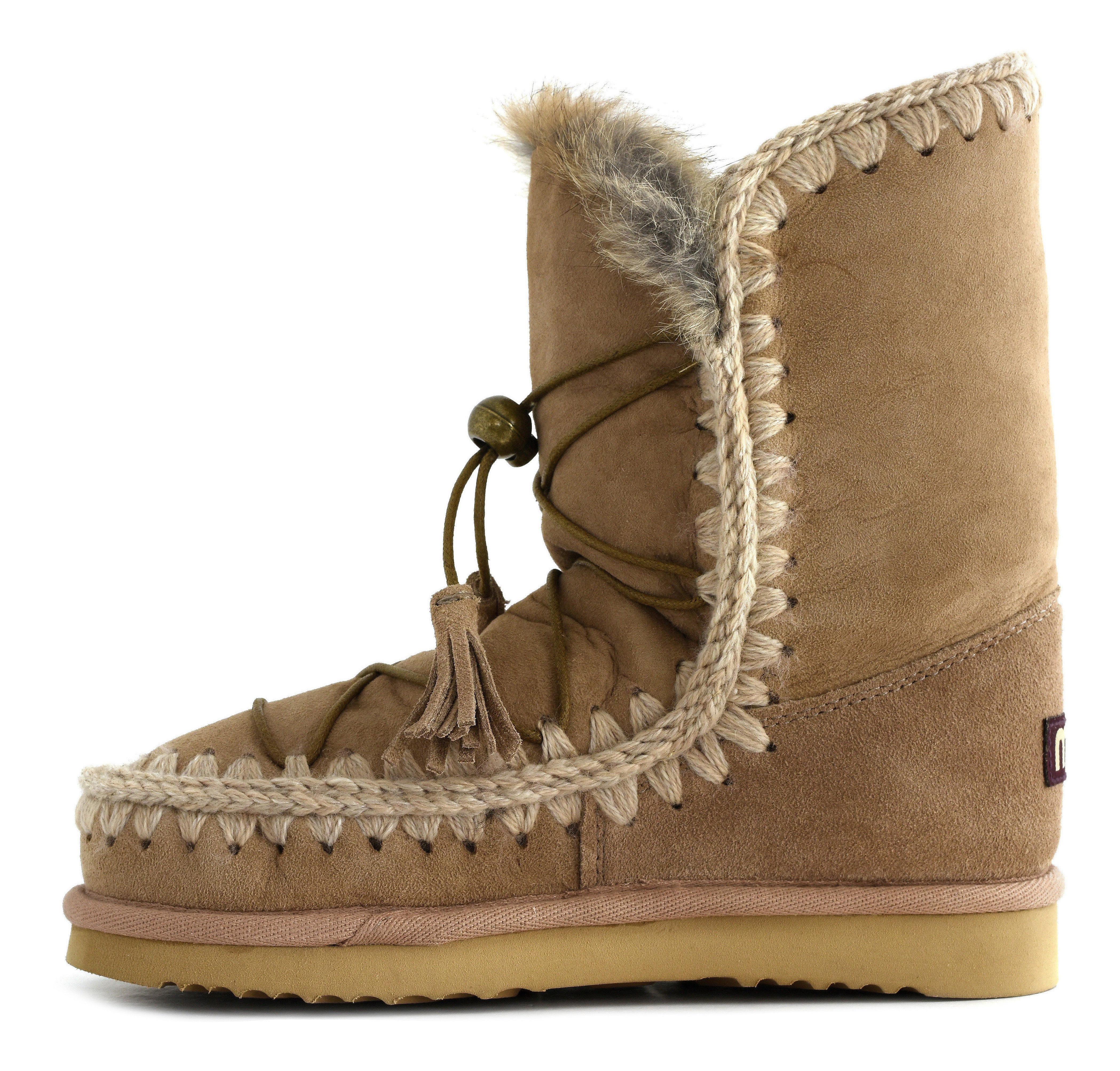 MOU Women's Ankle Boot Eskimo Dream Catcher Camel